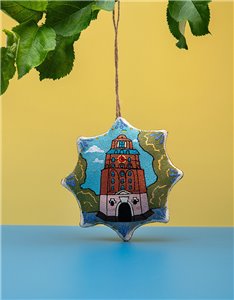 Сувенір зірка ванільна "Вінниця"