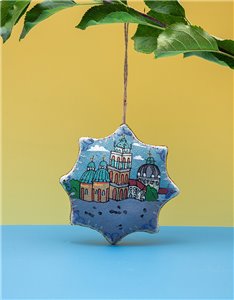 Сувенір ванільна зірка "Вежа Корнякта" Львів