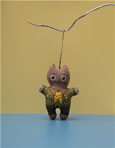 Котик кавовий в однострої