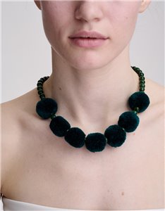 Green Tassel Necklace