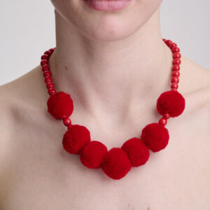 Red Tassel Necklace
