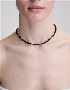 Black Tryzub Necklace