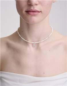 Mother-of-Pearl Tryzub Necklace
