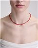 Burgundy Bird Necklace