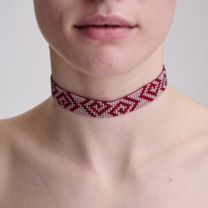 Burgundy Infinity Choker