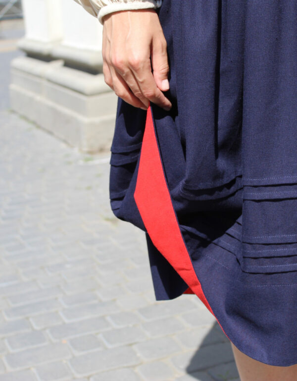 Blue Linen Skirt Rozmai - Image 5