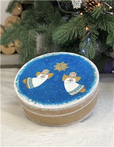Коробка ручної роботи "Вечірня зоря з янголами"