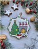 Christmas Star Ornament – Christmas Tree and Cat