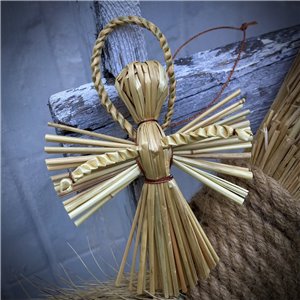 Straw Angel, Christmas Amulet-Decor, 11 cm