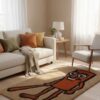 Tum Tum Zakhur Meme Rug - handmade, hypoallergenic, 90x52 cm, beige