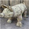 Straw Boar XL, Straw Pig, Traditional Protective Decor, Handmade