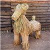Святковий баранець із соломи, великий оберіг-декор, 1,2 м