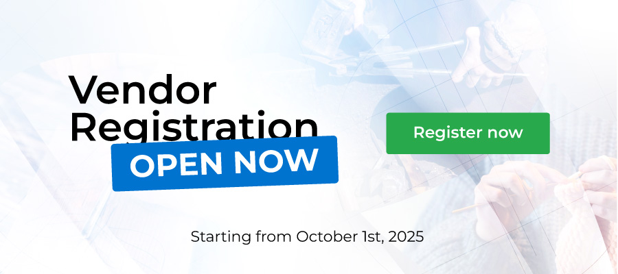 Vendors registration is open