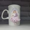 Mug "Beauty" with Polymer Clay Decor