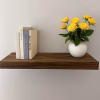 Floating Walnut Shelf 40×15×3 cm Straight Corner
