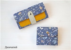 Комплект два гаманця "Димковий"