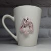 “Bunny Tenderness” Mug with Polymer Clay Decor