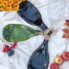 Set of Four Champagne Lay Bottle Plates