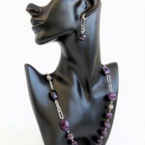 Amethyst Jewelry Set “Agata”
