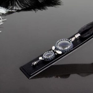 Black Hematite Crystal Pendant Necklace “Black Tour”