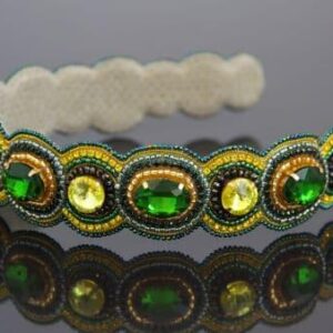 Gold Crystal Headband “Lantana”