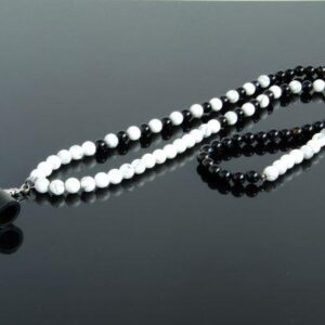 Men’s Agate and Howlite Necklace “Aman”