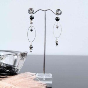 Asymmetrical Pearl Drop Earrings “Minimalist Small”