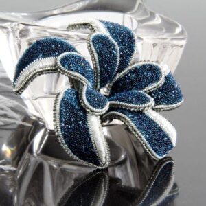 Laura Blue Flower Convertible Brooch
