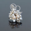 Round Pearl Brooch Pink and Gray “Symphony”