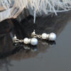 Silver Pearl Earrings “Symphony”