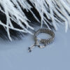 Silver Beaded Chain Ring “Jane”