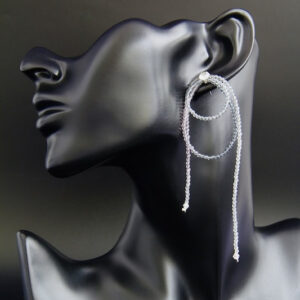 Long Spinel Drop Earrings “Sara”