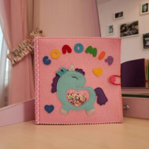 Іменна розвиваюча книжка з фетру (10 ігрових сторінок)