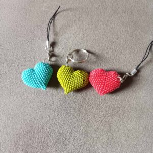 Beaded Keychain “Heart”