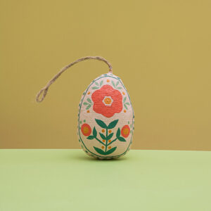 Handmade Decorative Easter Egg – Floral Pysanka