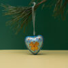 Christmas Ornament – Fairy Heart with Yellow Flower (Sculptural)