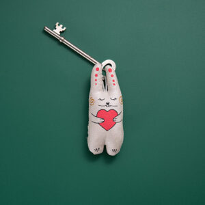 Keychain – Bunny with Heart
