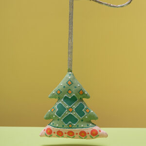 Handmade Decorative Figurine – Christmas Tree with Hearts