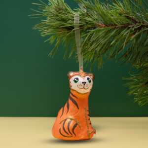 Christmas Ornament – Tiger (Sculptural)