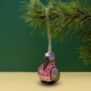 Christmas Ornament "Crow-Karkarona" (Sculpture)