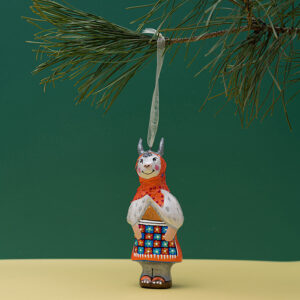 Christmas Ornament – Nativity Goat (Sculptural)