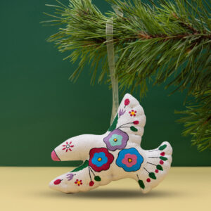 Textile Christmas Ornament "Adorned Firebird"