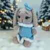 Soft Toy Bunny in Blue Dress