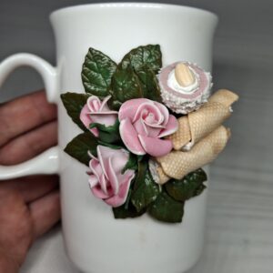 Mug with Polymer Clay Decor