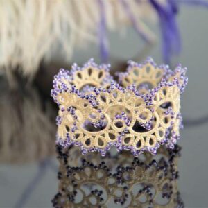 Cream Lace Beaded Bracelet