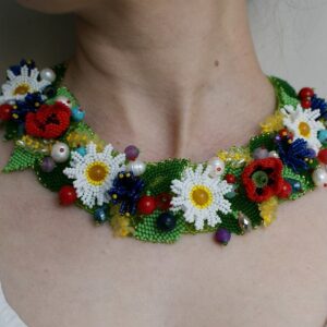 “Flower Field” Statement Necklace