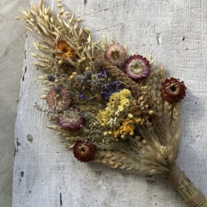 Amulet from Dried Flowers and Grasses "Makovei", Wildflowers, 40 cm