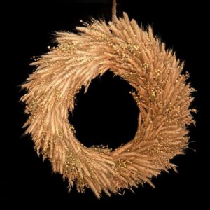 Interior Wreath from Grain Ears, Christmas Decor-Amulet, 50 cm