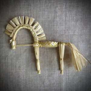 Straw Horse, Amulet-Christmas Ornament, 20 cm