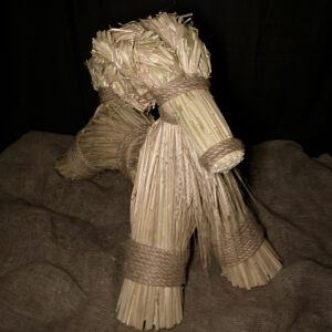 Festive Straw Ram "XL", Large Amulet, Decorative Ornament, 40-45 cm